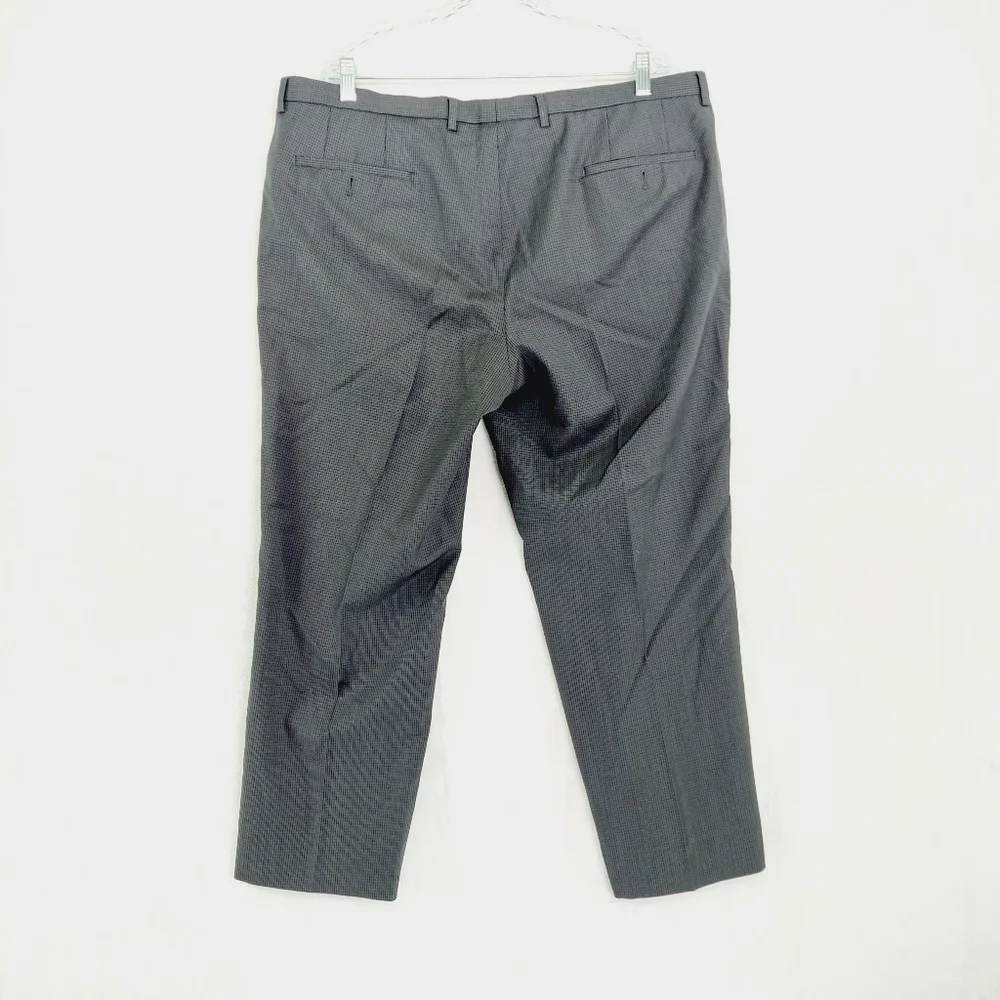 Hugo Boss Sharp1 Black Virgin Wool Dress Pants Trousers Men's P3240